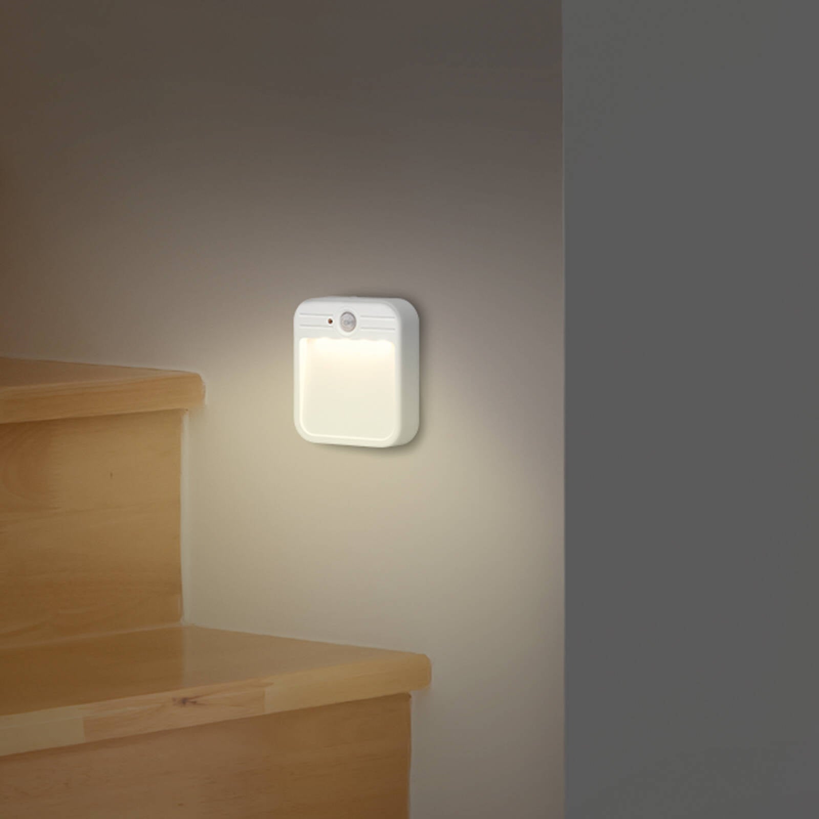 Arlec Motion Sensor LED Rechargeable Cordless Step Light White UC460