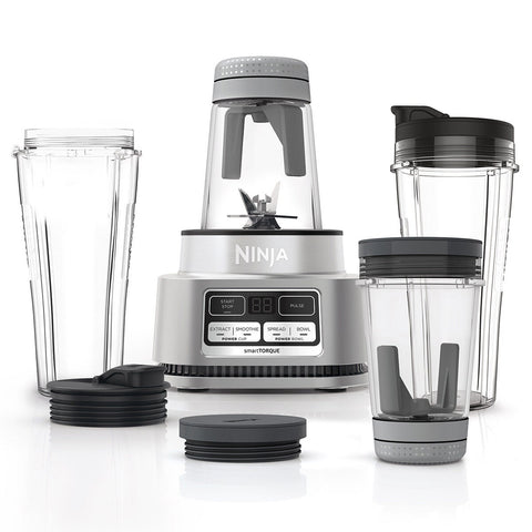 Ninja Foodi Power Nutri Duo 1100W - Silver with Black Accents - Power Paddle Bowls and Cups - CB102