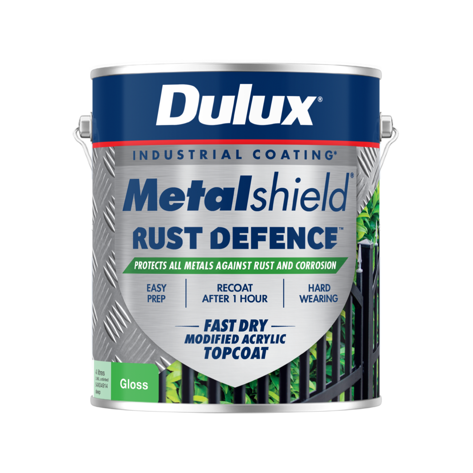 Dulux Metalshield Rust Defence 4L Deep Base Gloss