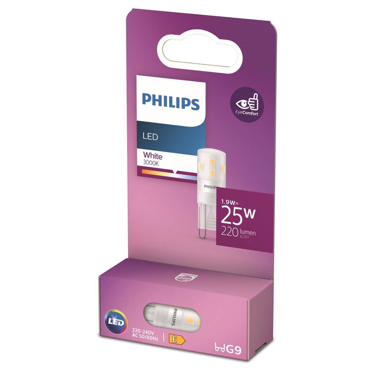 Philips G9 LED Capsule 1.9W 220lm Warm White 3000K Globe 929003790601