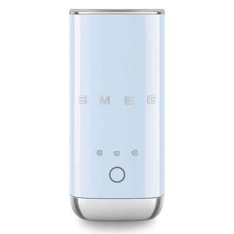 Smeg 50s Retro Style Milk Frother 180ml - Pastel Blue, Hot Milk, Hot Froth and Cold Froth - MFF02PBAU