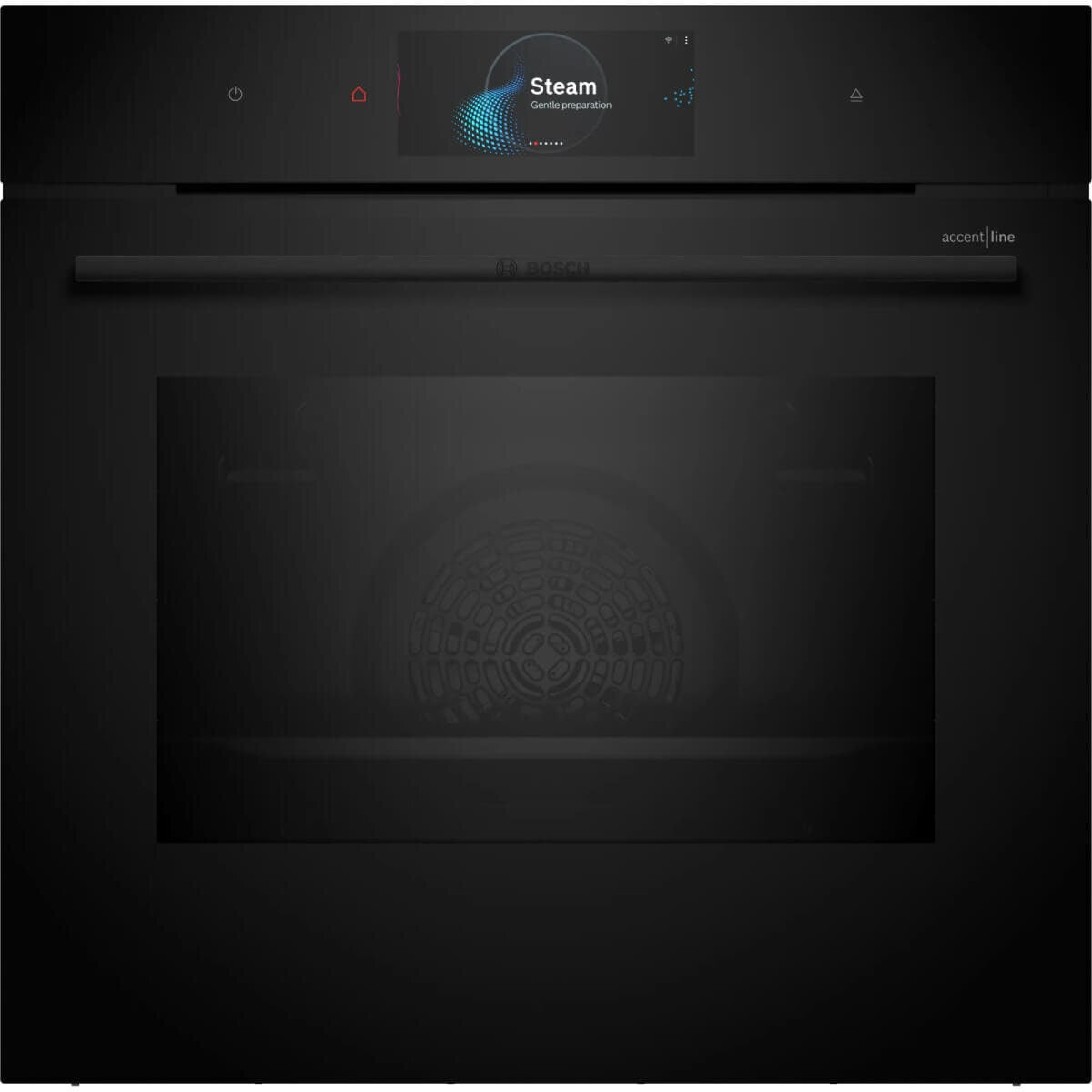Bosch Series 8 60cm Built-In Steam Oven - 71L, 24 Functions, Sous Vide, Meat Probe, Black - HSG958DB1A
