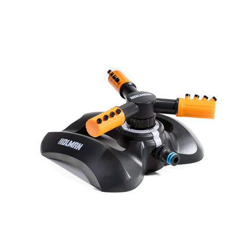 Holman 3 Arm Sprinkler with Heavy Duty Weighted Base