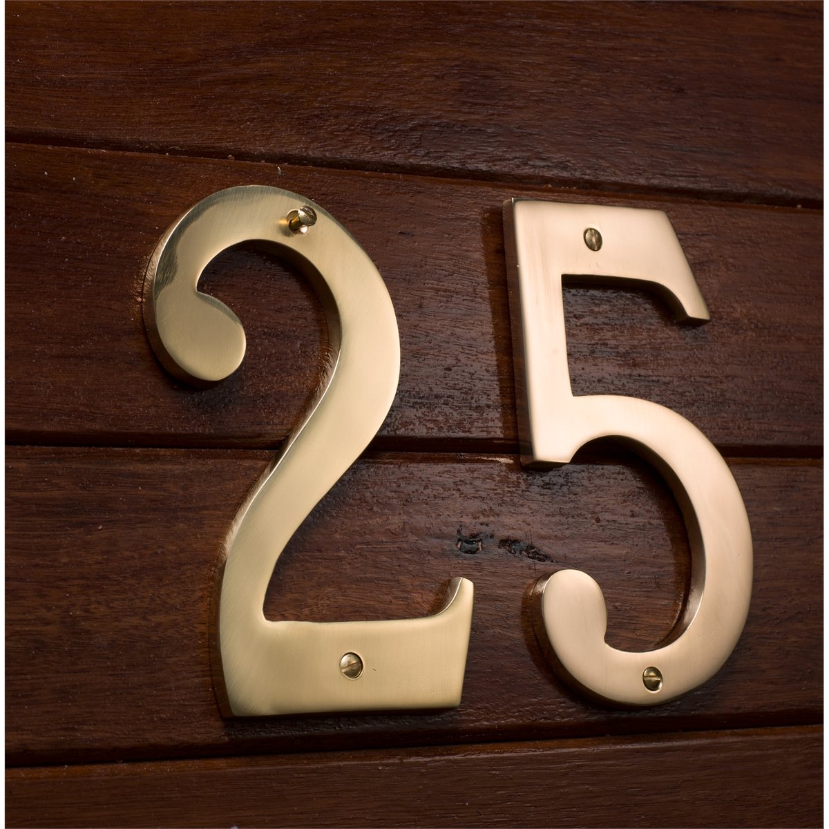Sandleford 150mm Solid Brass House Number 0 - Weather Resistant, Fixings Included