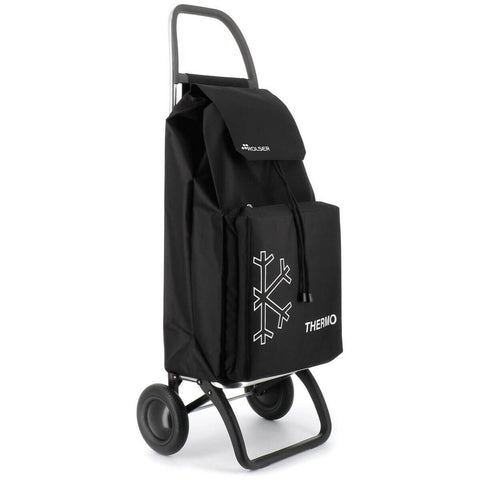 Rolser Saquet Thermo LN 2 wheel folding trolley - Black - Thermal storage compartment - R-SAQ058-1023