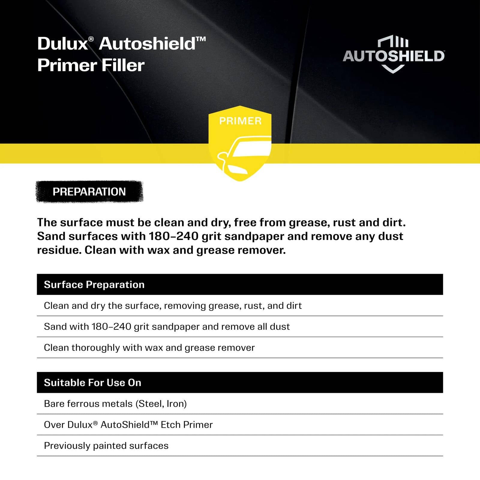 Dulux Autoshield 340g Beige Acrylic Primer Filler Spray Paint