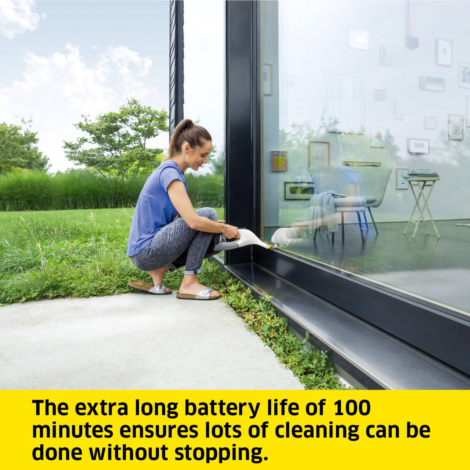 Karcher WV 6 Plus Cordless Window Vac 100min Runtime