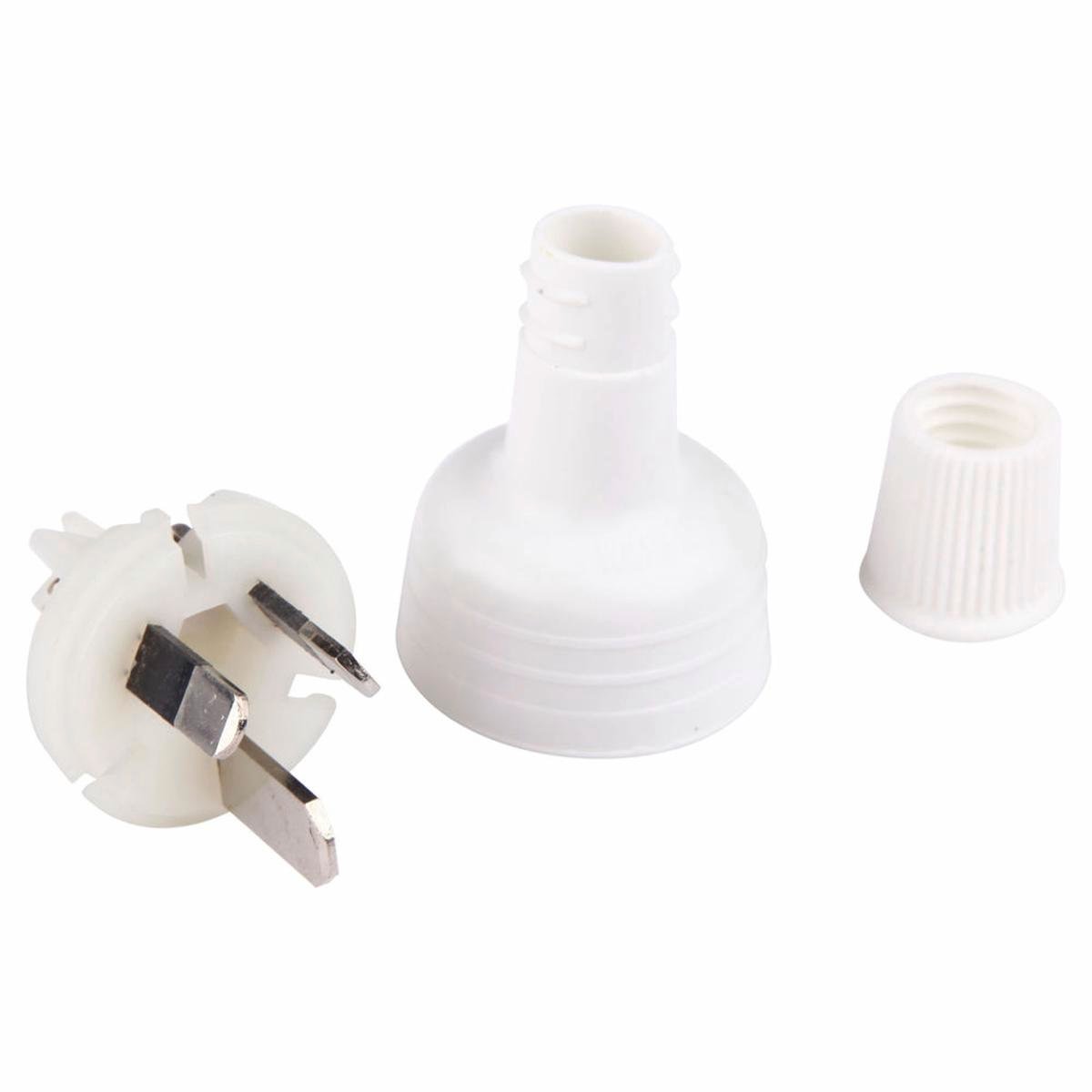 HPM 15A Plug Top, White 3 Pin 240V