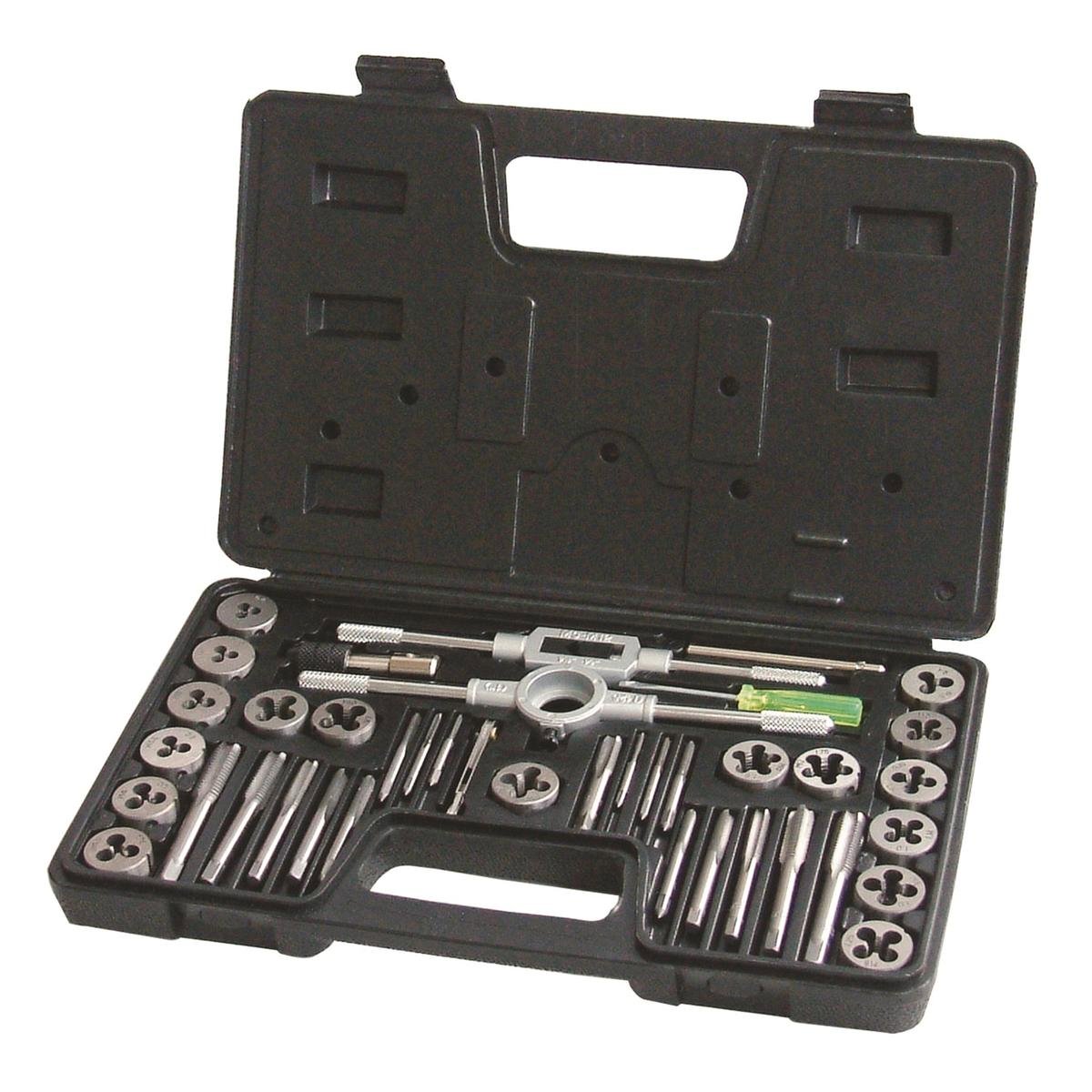 Frost 40 Piece Metric Tap & Die Set M2-M12 Steel