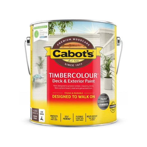 Cabot's Timbercolour Deck Paint - Mission Brown - 4L - Water Based - UV Protection - SuperSaverAU - view 1