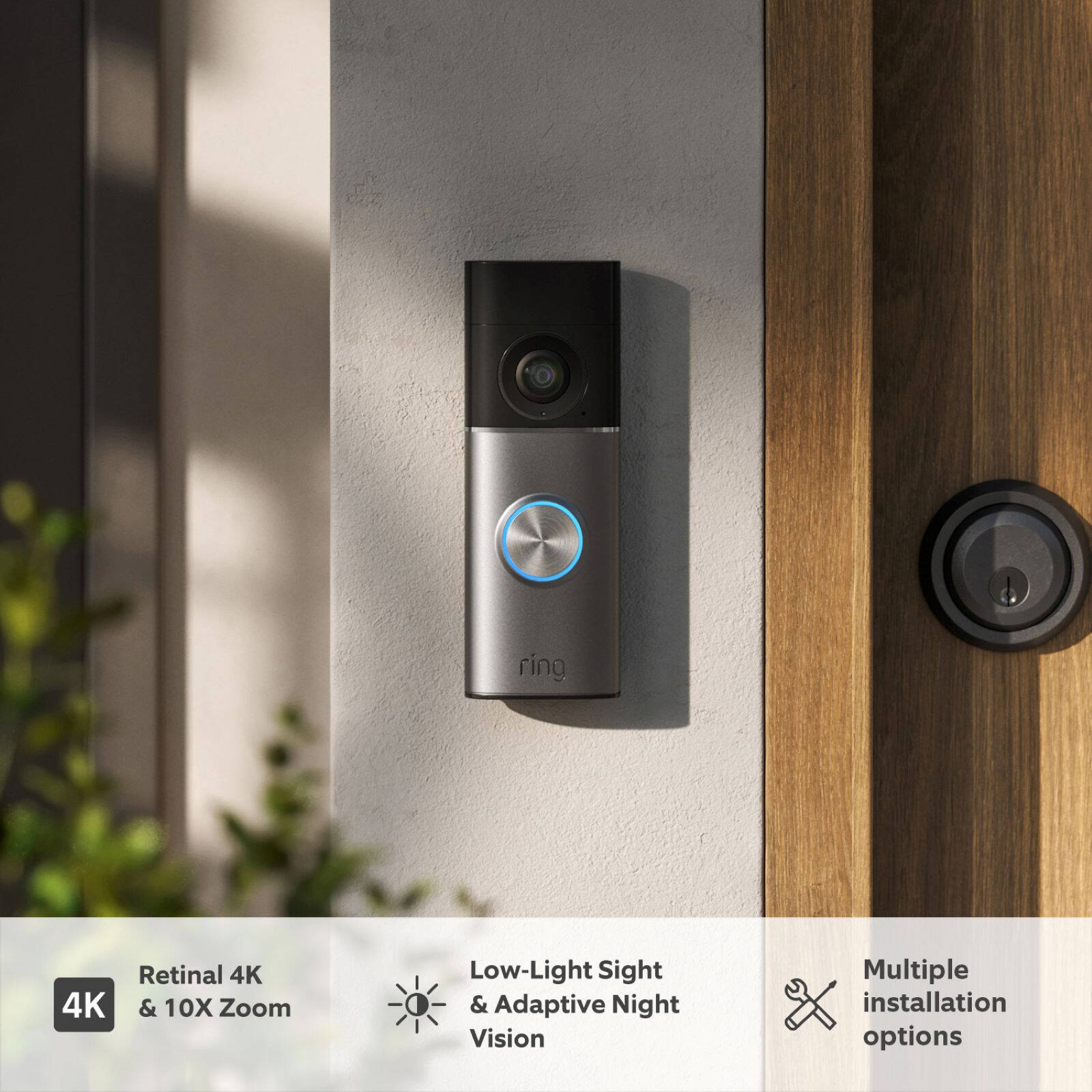 Ring Wired Video Doorbell Pro (3rd Gen) 4K Plug-In (B0F7TSD9B2)