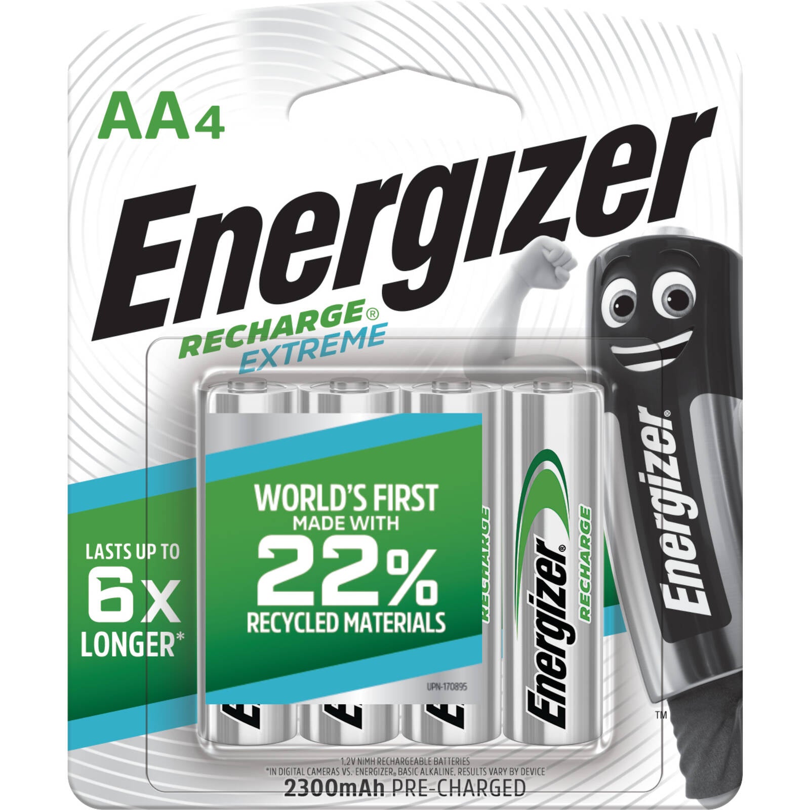 Energizer Recharge Extreme 1.2V AA Battery 2300mAh - 4 Pack NH15BP4T