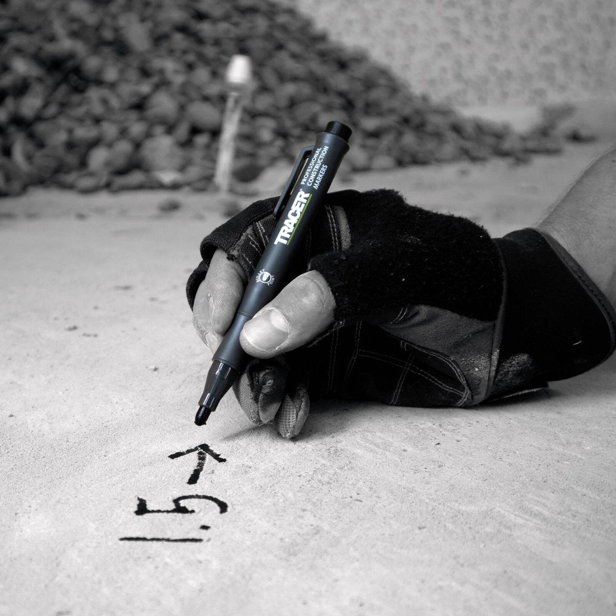 Tracer Clog Free Marker Black - Durable Metal Marker - 155mm x 20mm x 20mm - Clog-Free Marking - SuperSaverAU - view 2