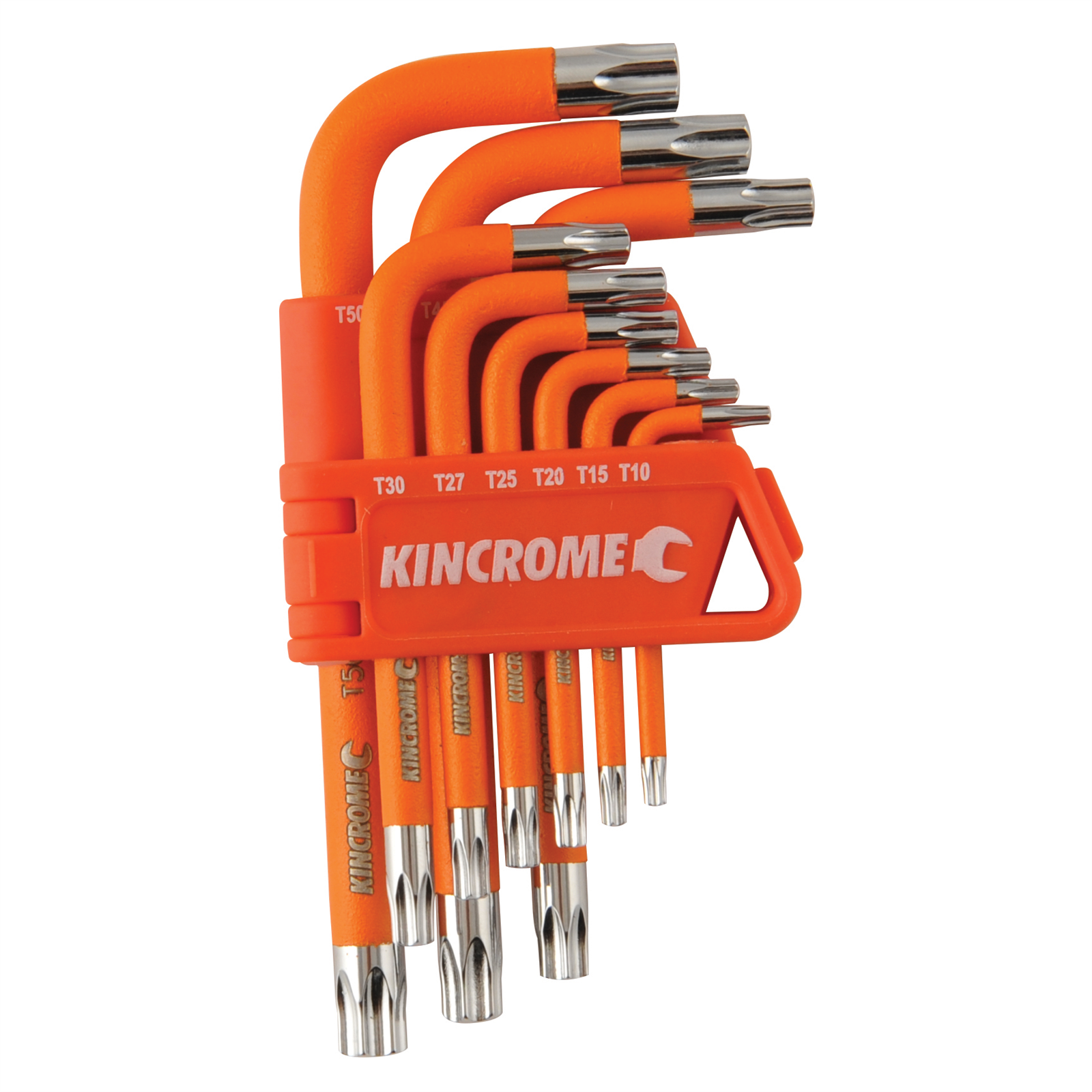 Kincrome 9 Piece Tamperproof Torx Key Set Chrome Vanadium with Case