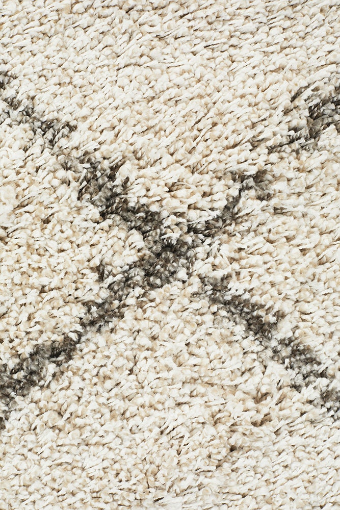 Rug Culture Saffron medium natural rug 230x160cm - power loomed polypropylene, 40mm pile - SAF22NAT230X160