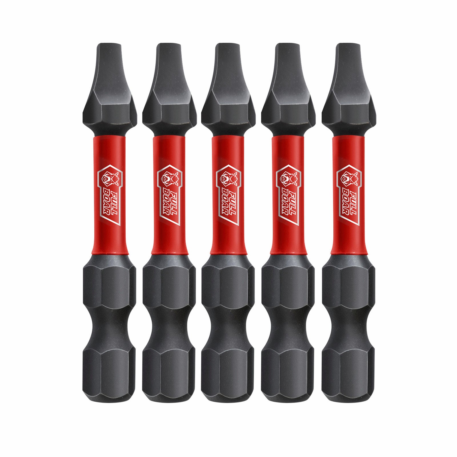 Full Boar SQ2 x 50mm Impact Torsion Bit 5 Pack S2 Steel