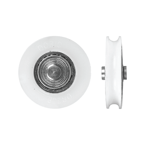 Rolltrak 26mm White Nylon Concave Roller, Security Screen Door