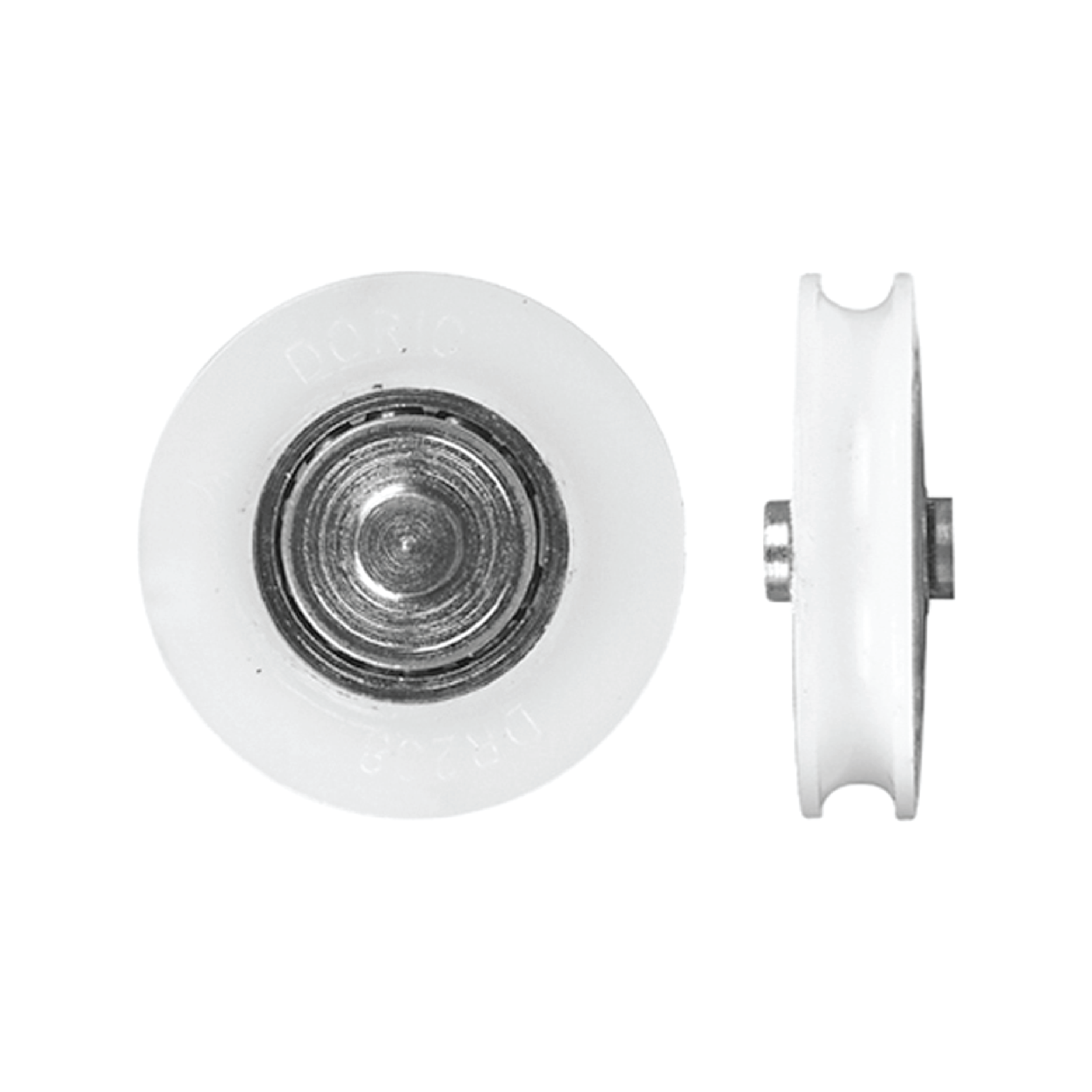 Rolltrak 26mm White Nylon Concave Roller, Security Screen Door