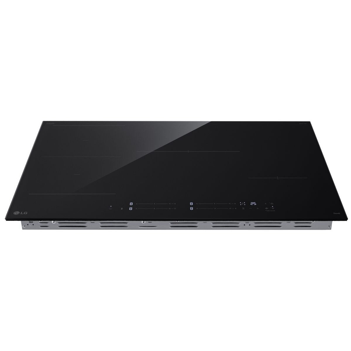 LG Series 7 80cm induction cooktop - four zones with one Flexi Zone - 3.7kW power boost - BCI807T4BG