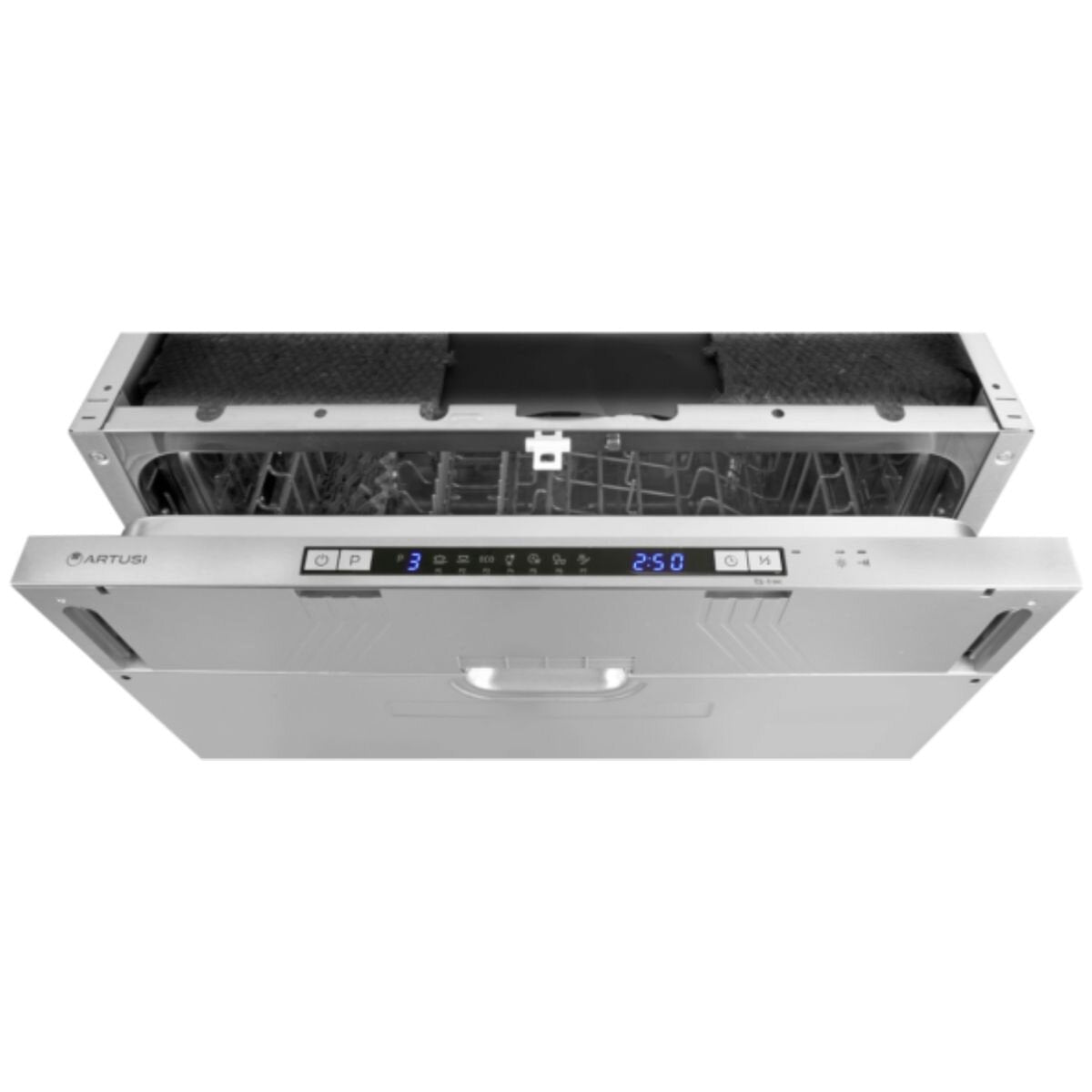 Artusi 60cm Fully Integrated Dishwasher - 15 Place Settings, Extra Dry, Delay Start, Eco Wash - ADWFI603