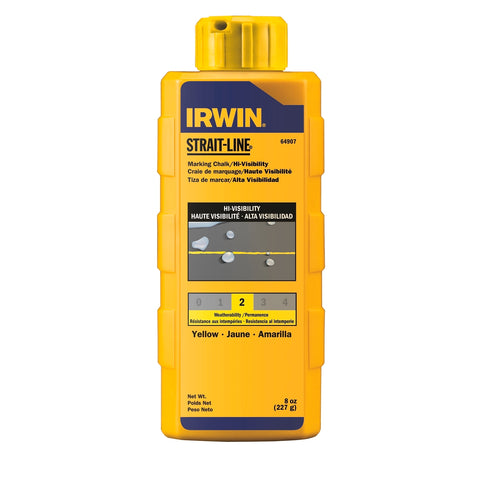 Irwin 8oz Yellow Strait-Line Chalk Powder