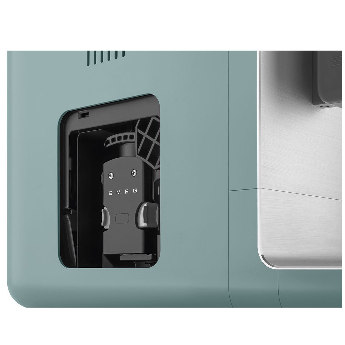 Smeg Automatic Coffee Machine with AutoMilk - 19-Bar Pump, Quick Clean, Emerald Green - BCC13EGMAU