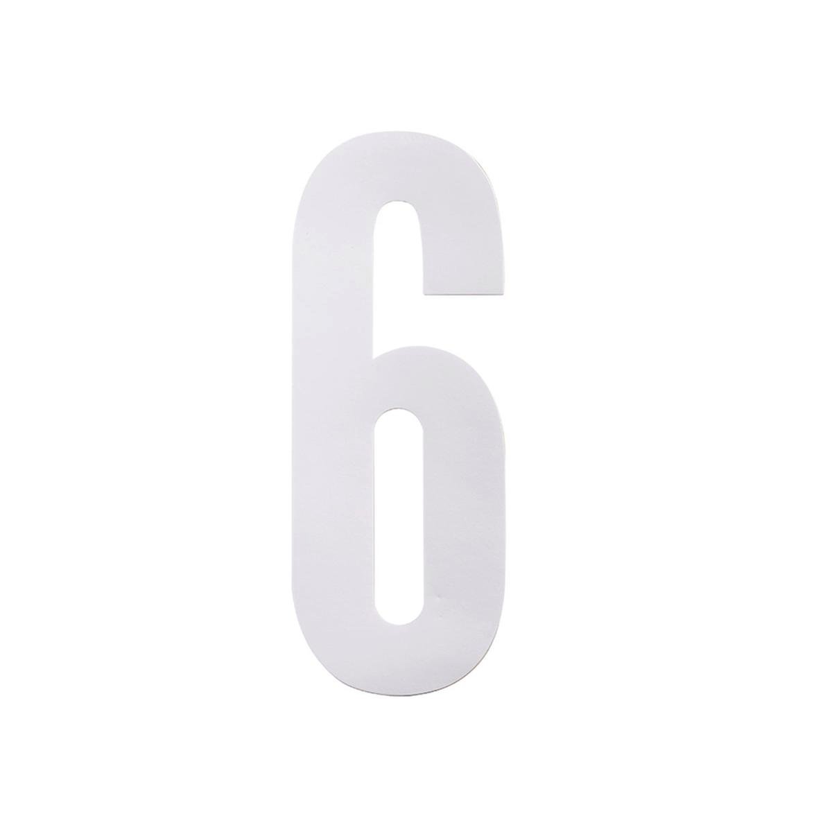 Sandleford Self Adhesive Wheelie Bin Number 6 - 175mm - White - Pack of 2 - SuperSaverAU - view 1