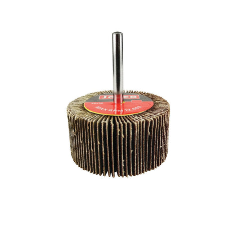 Josco 60mm 60 Grit Abrasive Flap Wheel Cloth Backed for Drills