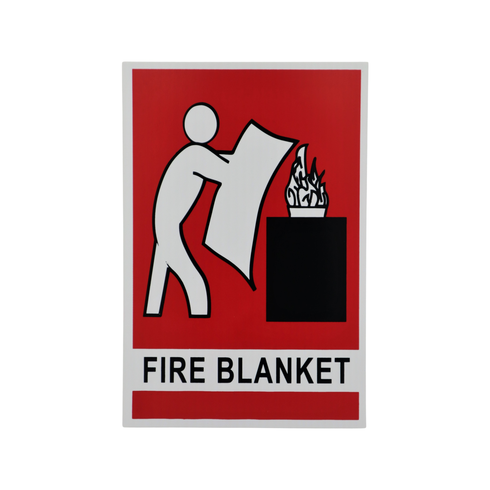 FirePro 225 x 150mm Fire Blanket Sign Plastic