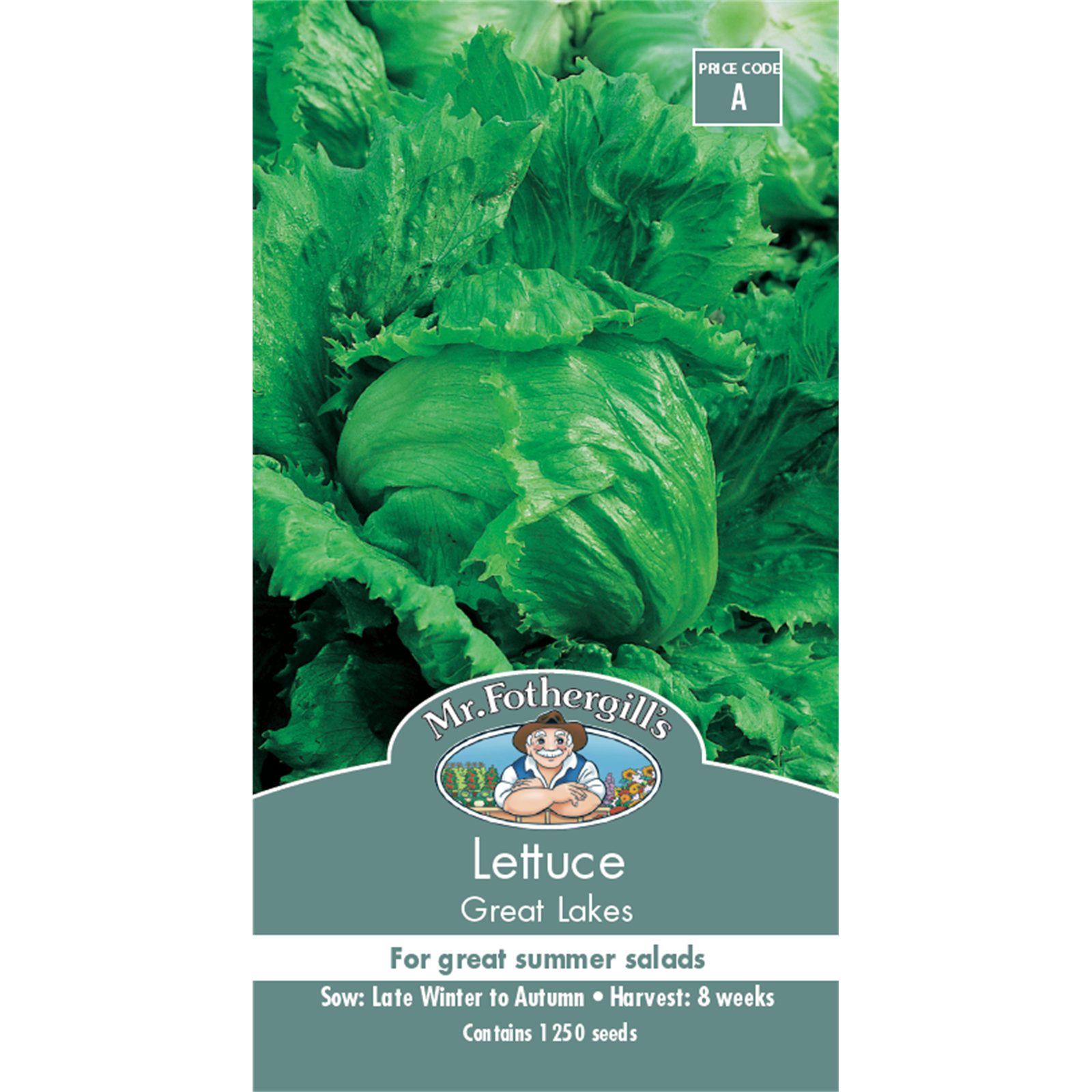 Mr Fothergill's Great Lakes Lettuce Seeds - Large Crisp Summer Heads