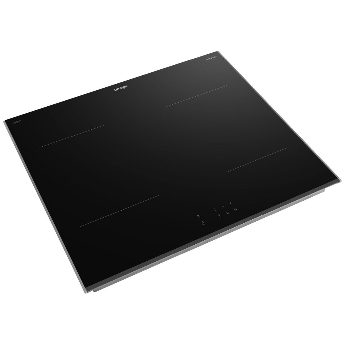 Omega 60cm four zone induction cooktop - EuroKera ceramic glass - front touch controls - OCI604TZ