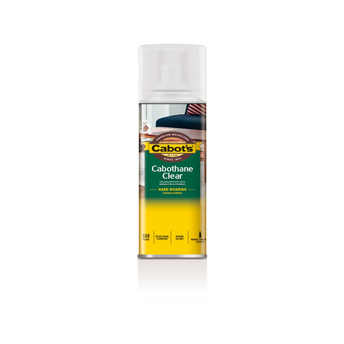 Cabot's Cabothane Clear Gloss Polyurethane Timber Varnish Spray 300g