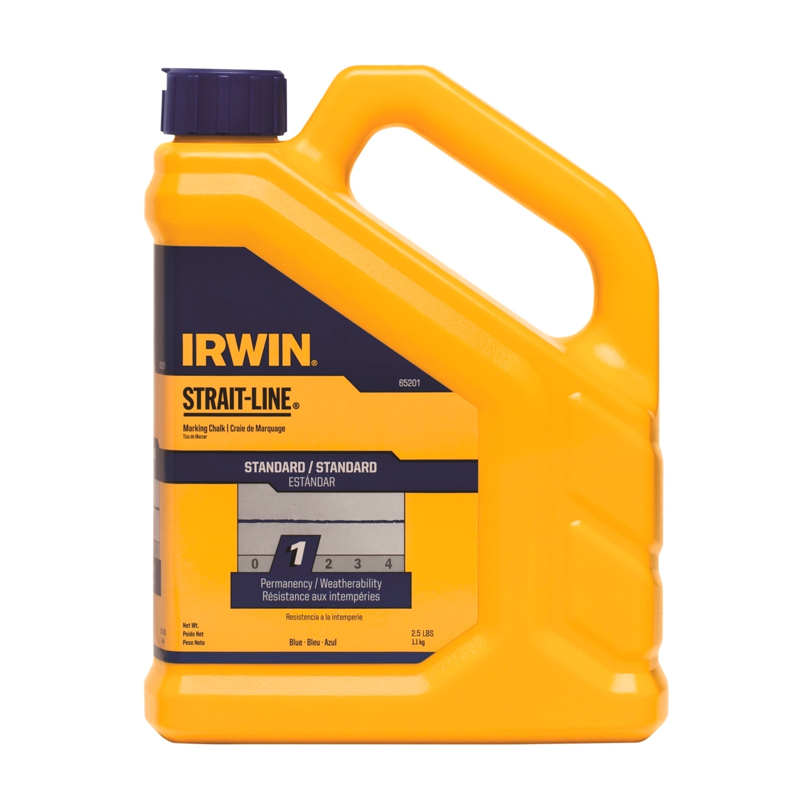 Irwin Strait-Line 1.3kg Blue Chalk Powder Refill, Washable Marking Chalk for Chalk Lines
