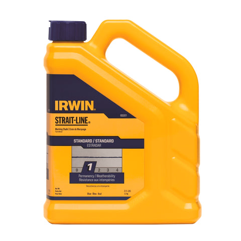 Irwin Strait-Line 1.3kg Blue Chalk Powder Refill, Washable Marking Chalk for Chalk Lines