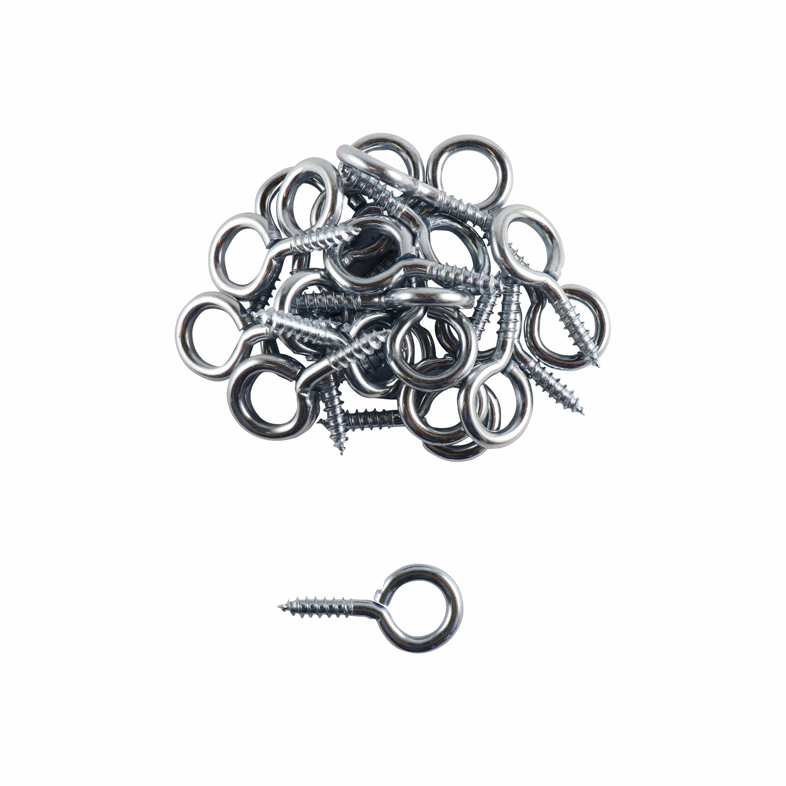 Everhang 4mm Zinc Plated Steel Screw Eyes 25 Pack