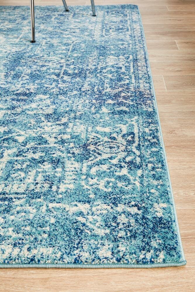 Rug Culture Evoke Medium Blue Polypropylene Rug 230x160cm - 10mm Pile - EVO253BLUE230X160