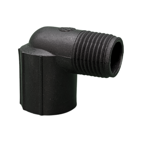 Gd Watermark 15mm Poly Irrigation Male to Female 90 Elbow - Durable - Flexible - UV Stabilised - SuperSaverAU - view 1
