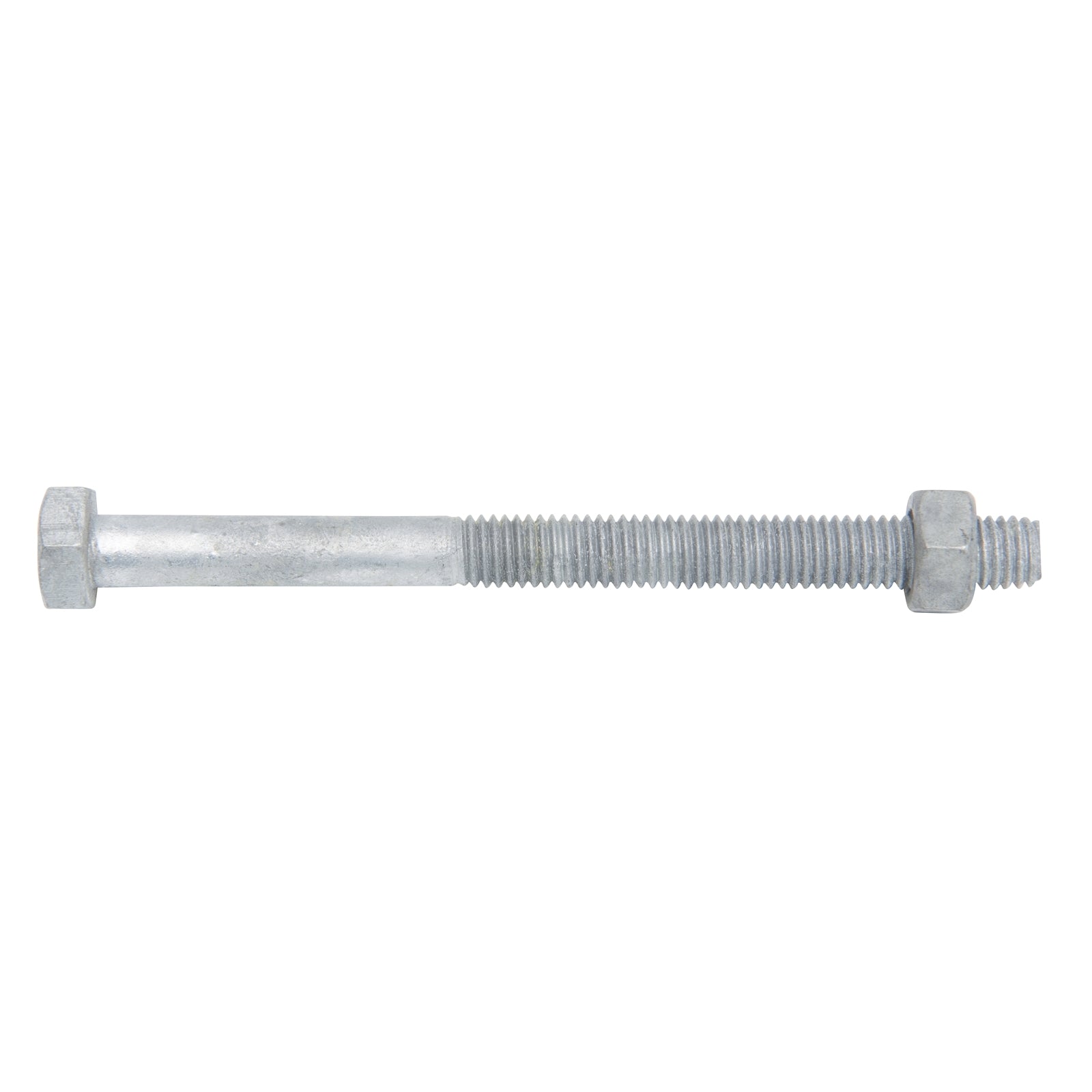 Zenith M8 x 100mm Hot Dip Galvanised Hex Head Bolt & Nut - 4.6 Grade Steel