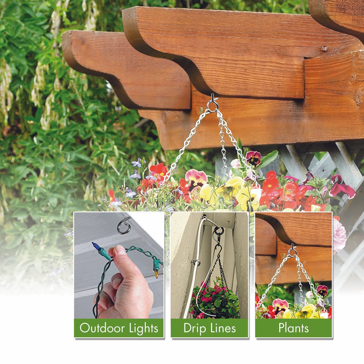 Hangman Q-Hanger Outdoor Light Hooks 12 Pack