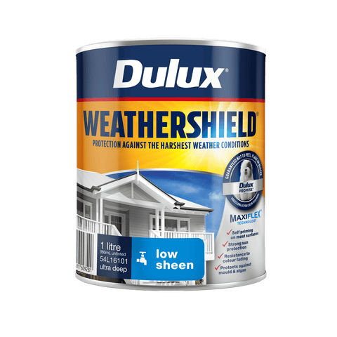 Dulux Weathershield 2L Ultra Deep Low Sheen Exterior Paint