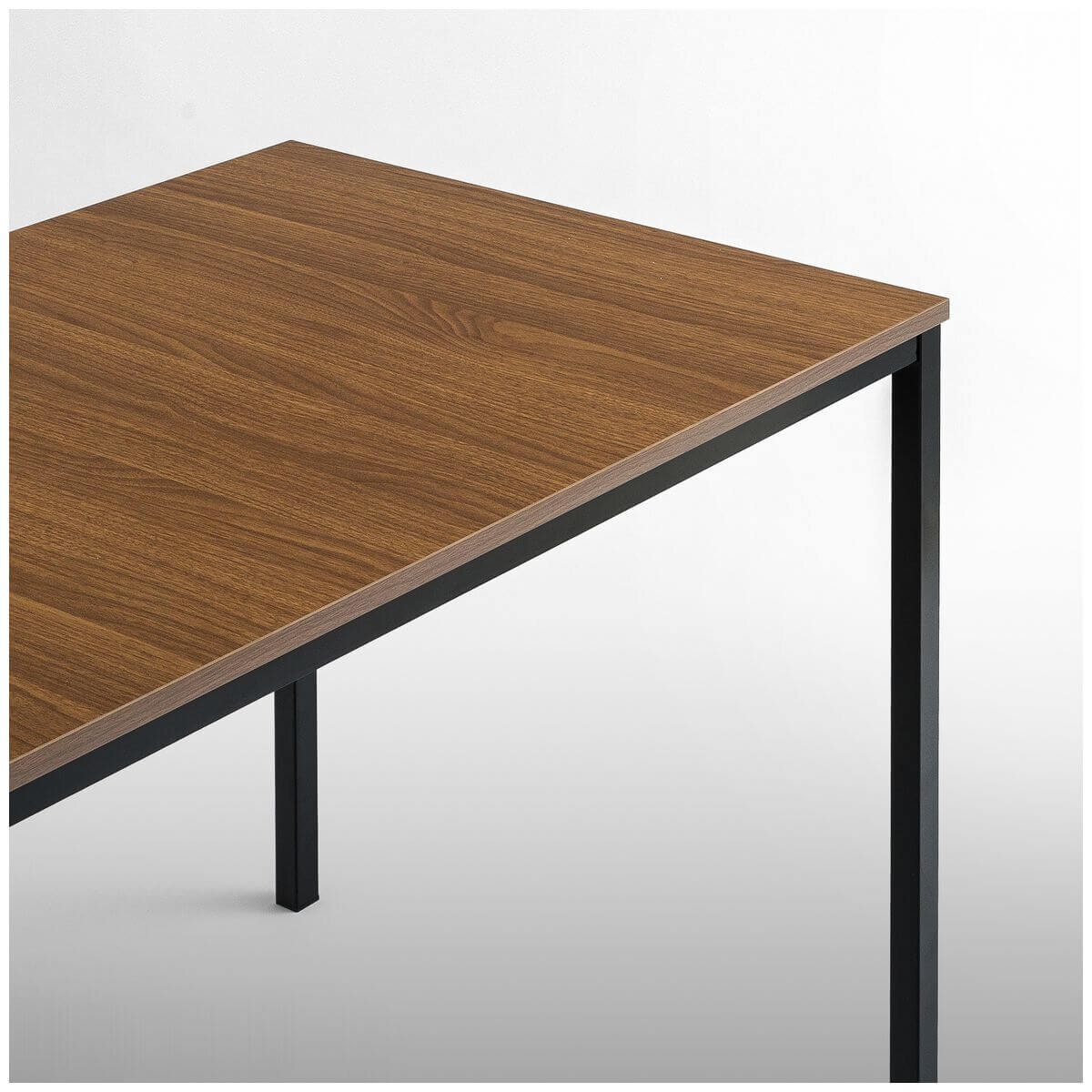 Zinus Louis 3 Piece Dining Set - Table and Two Benches, Seats Four, Steel Frame - AU-TS-4830