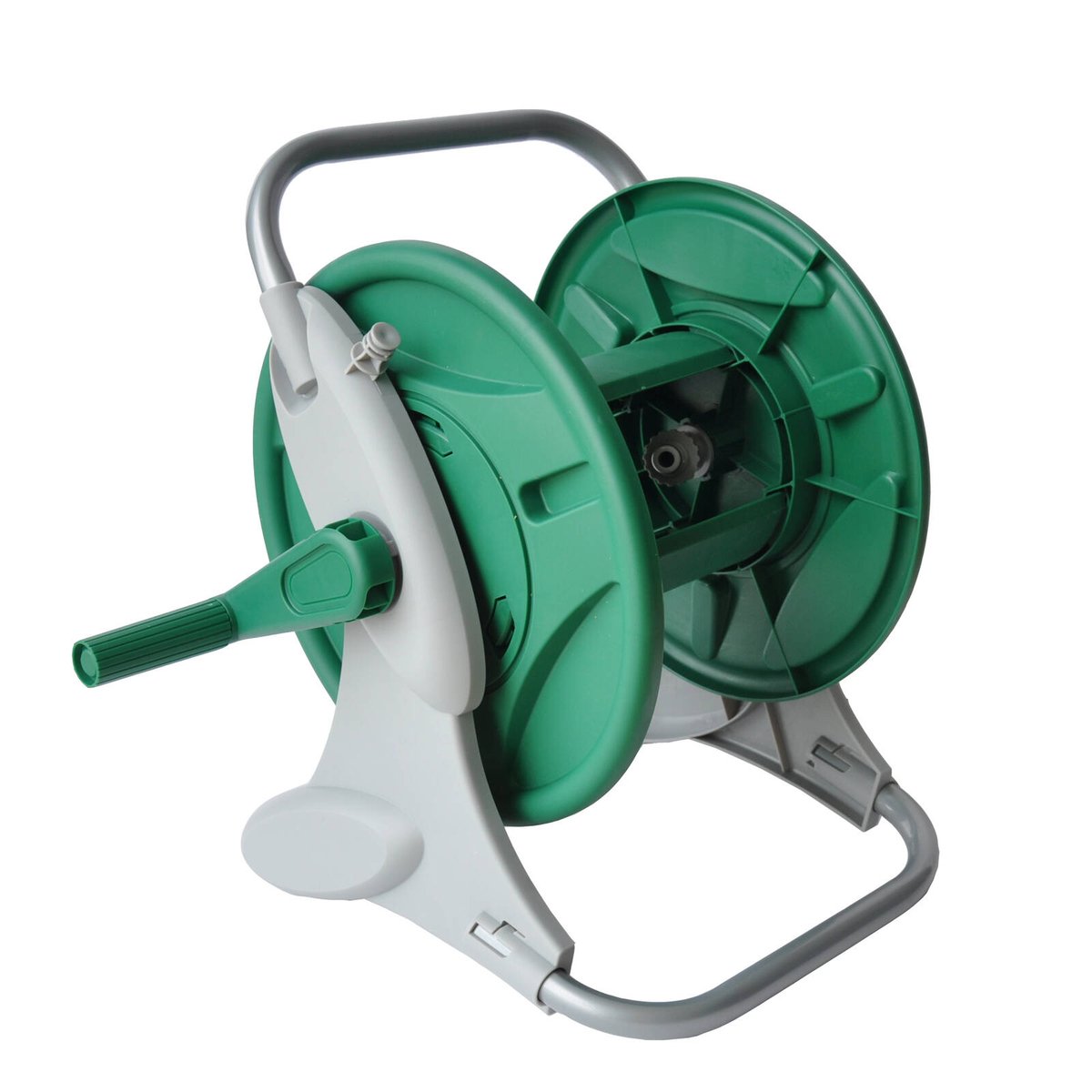 Garden Basics 20m Manual Hose Reel Blue/Grey