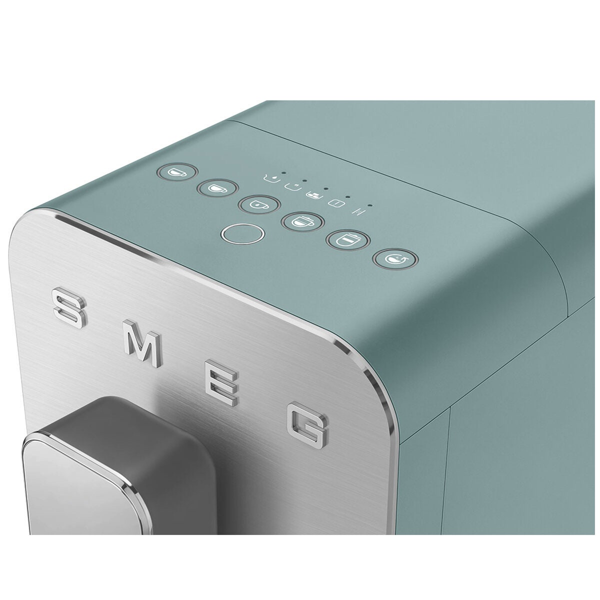 Smeg Automatic Coffee Machine with AutoMilk - 19-Bar Pump, Quick Clean, Emerald Green - BCC13EGMAU