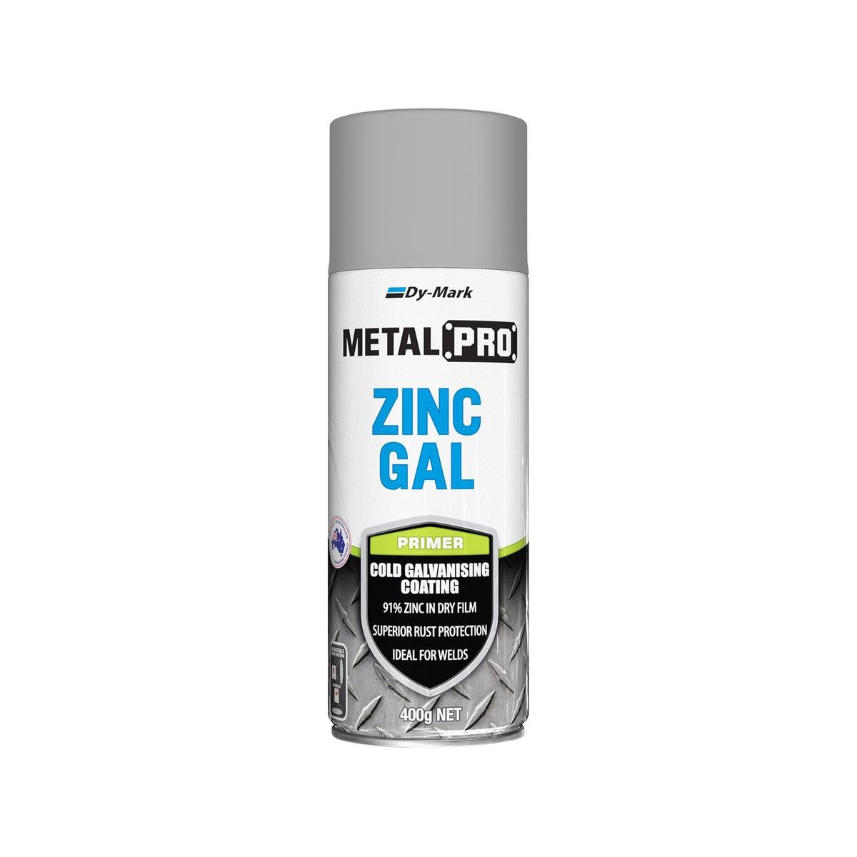 Dy-Mark Zinc Gal 400g Metal Primer Zinc Rich Grey Superior Protection - SuperSaverAU - view 1