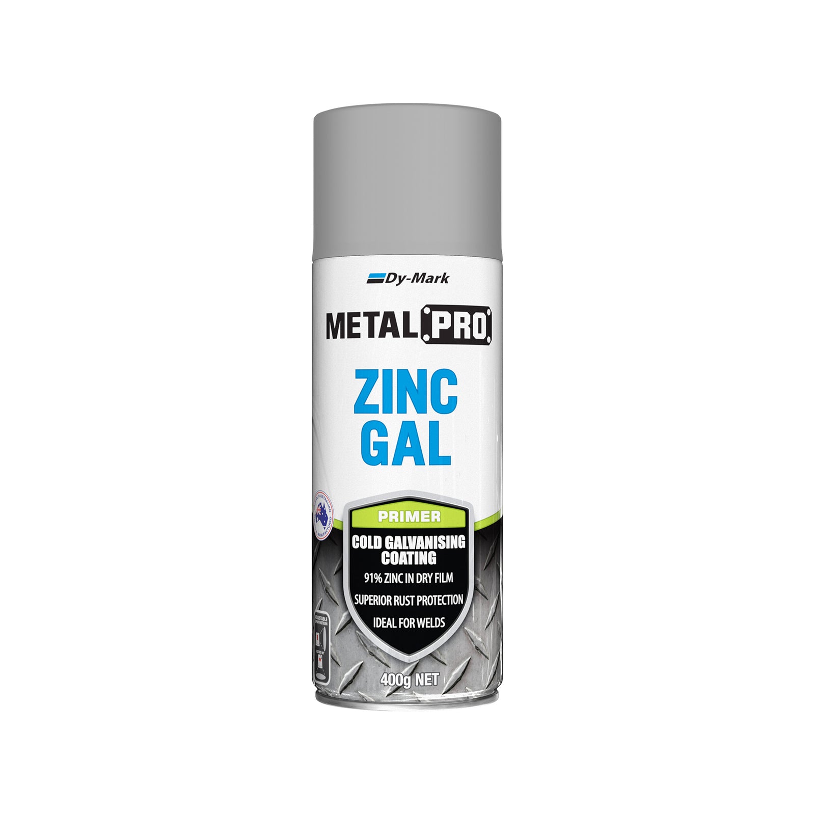 Dy-Mark MetalPro Zinc Gal Cold Galvanising Spray 400g Outdoor Metal Coating