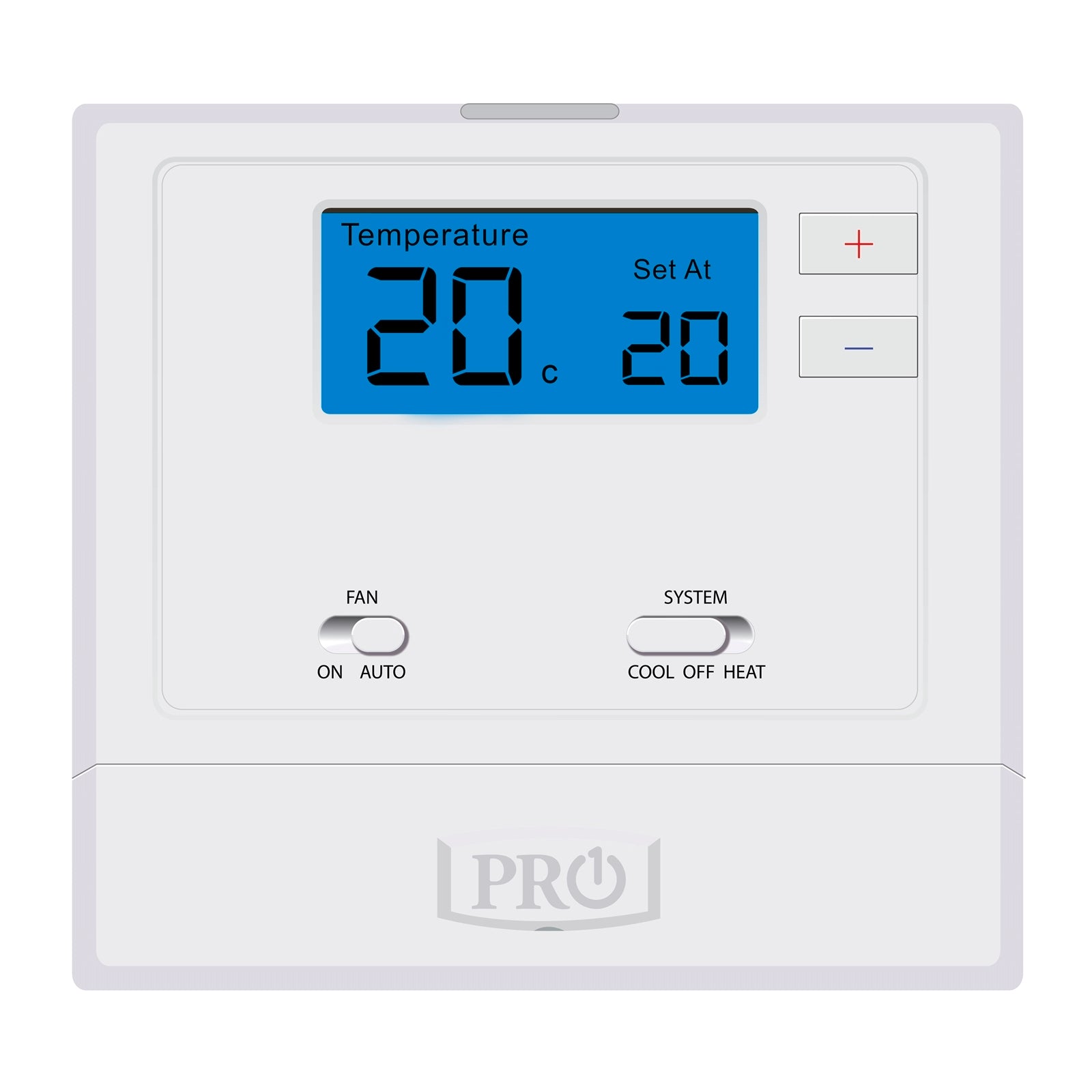 Pro1 Non-Programmable Plastic Thermostat 30V White T601-2