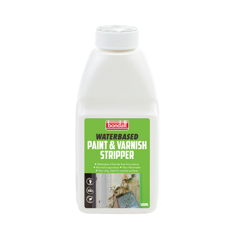 Bondall Waterbased Paint and Varnish Stripper 500ml Gel Indoor Outdoor