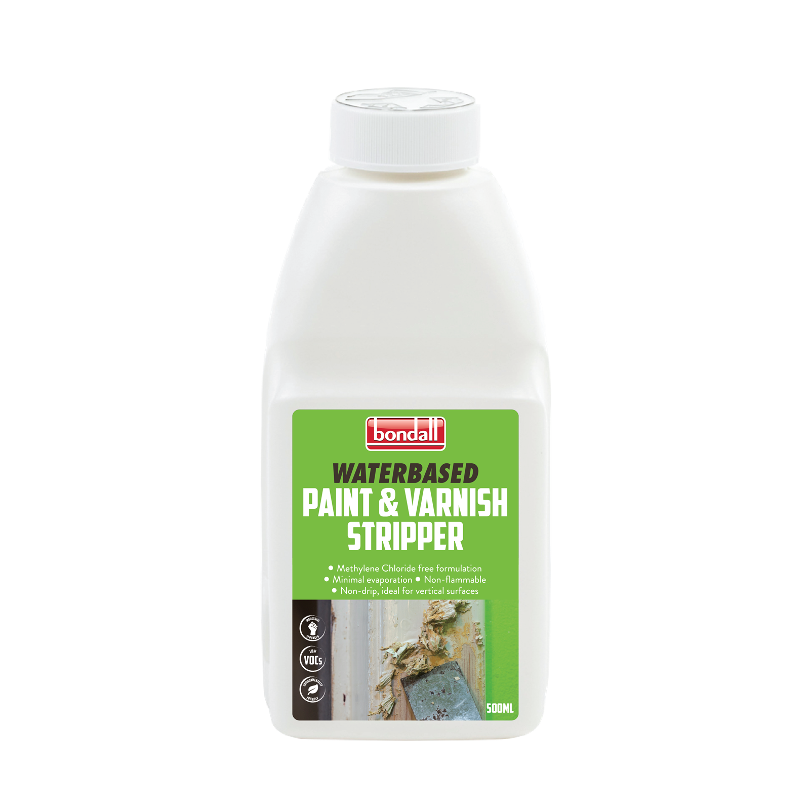 Bondall Waterbased Paint and Varnish Stripper 500ml Gel Indoor Outdoor