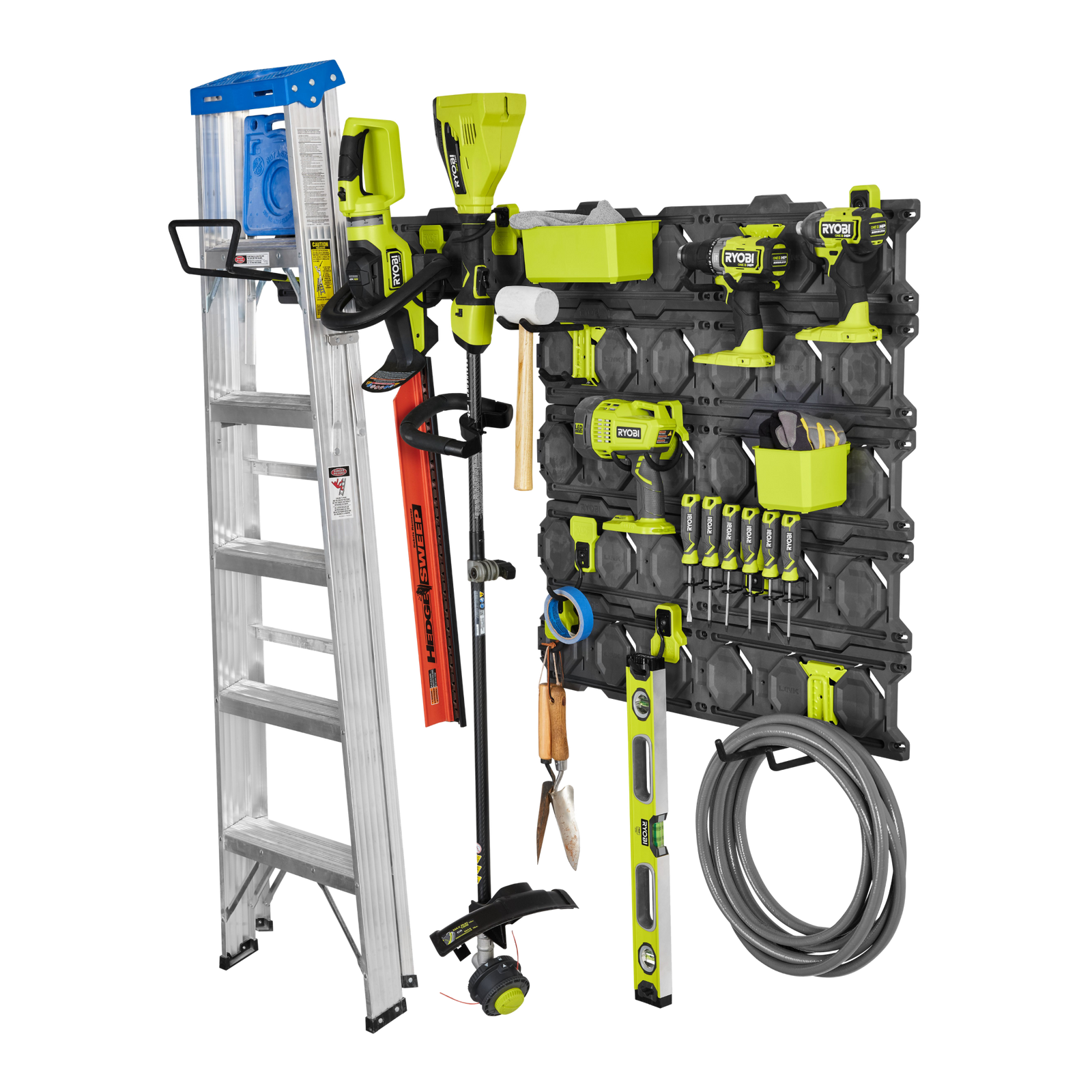 Ryobi LINK 15 Piece Wall Storage Kit with Screws Indoor Outdoor