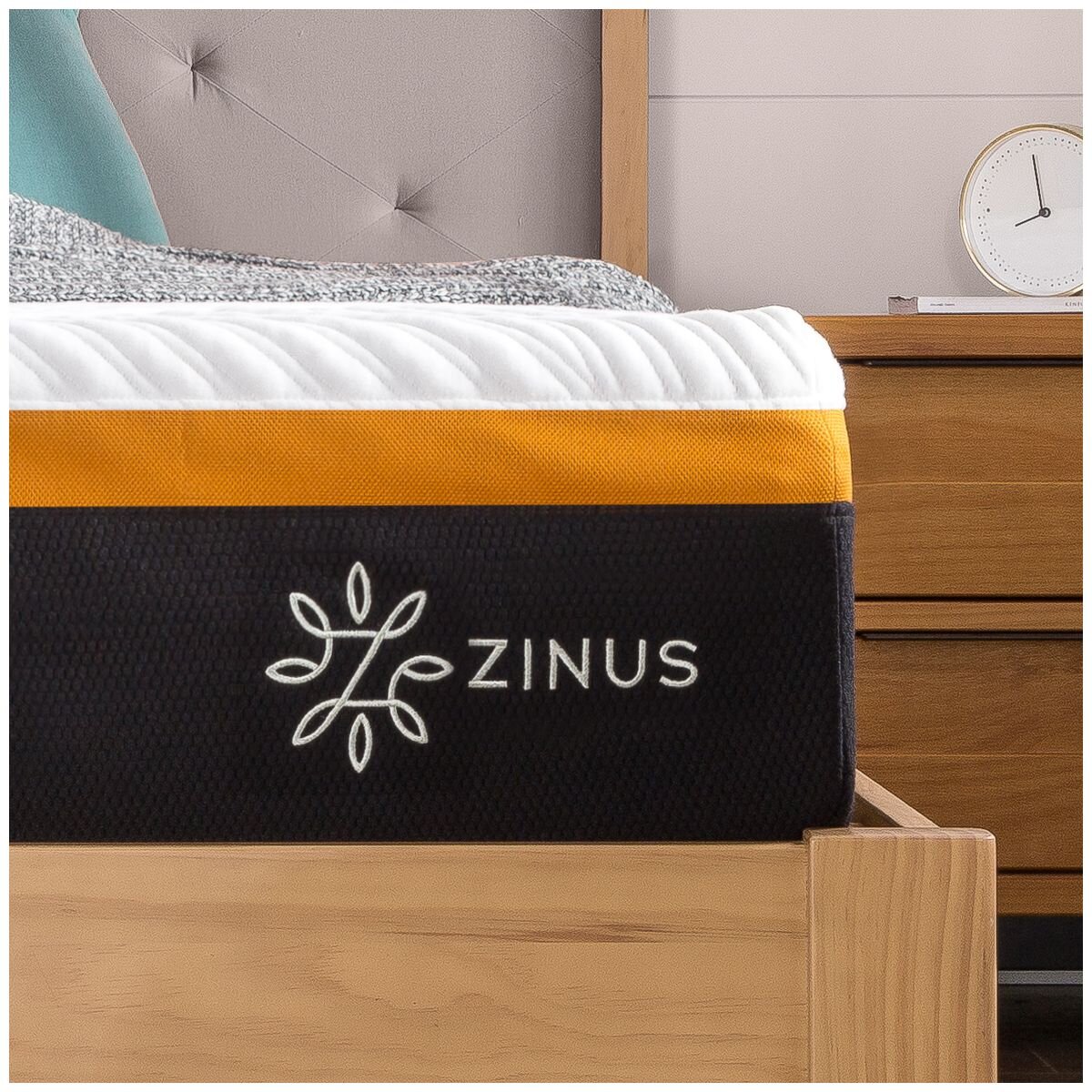 Zinus Essential 25cm Hybrid Mattress Double - Pocket Spring, 3 Zone Memory Foam - AU-MSHPHB-10D